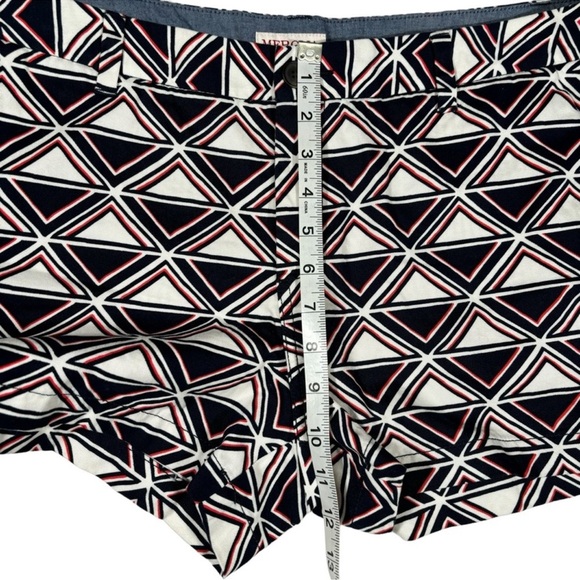 Merona Shorts Geometric Triangles Patriotic Nautical Americana Women's Size 14 - Picture 11 of 13